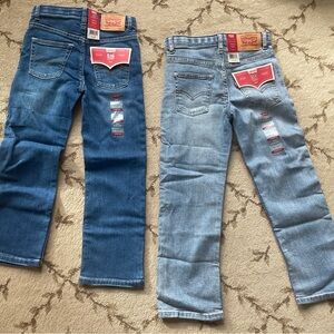 Levi's Boys 514 Jeans Size 7 New With Tags (2 Pairs)